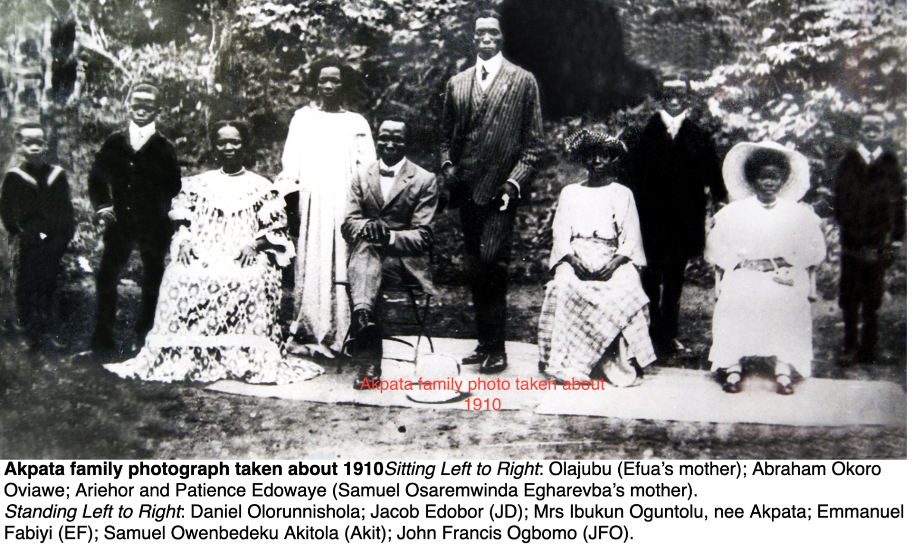 Akpata family circa 1910